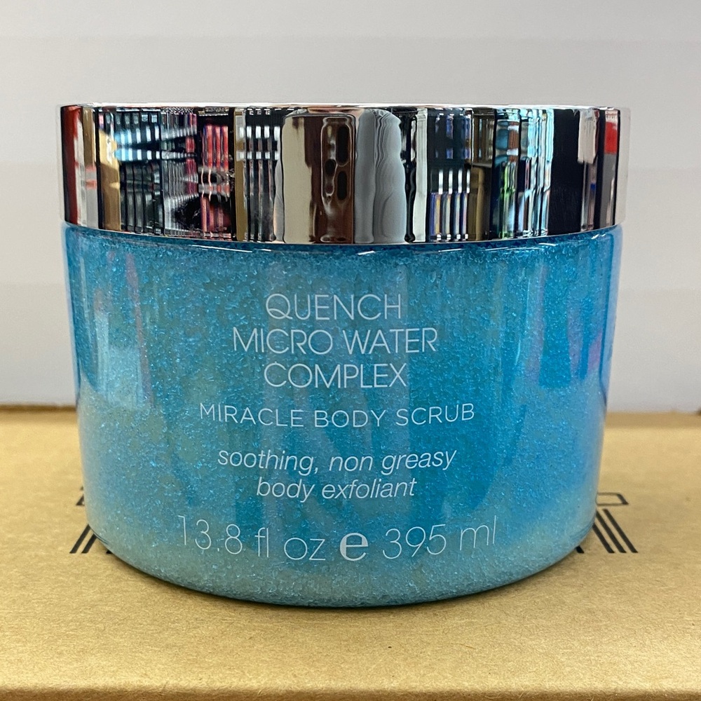 Miracle Quench Micro Water Complex Body Scrub - Blue and Silver